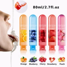 Edible Fruit Flavor Adult Lubricant Gel Lube Edible Oral Sex Sexual Massage Oil