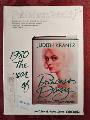 Rare PUBLISHERS WEEKLY Magazine December 24 1979 Judith Krantz Dore Schary