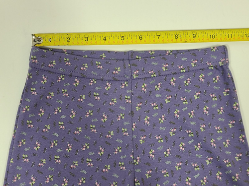 NEW Girls GYMBOREE, Cotton Floral Wide Leg Knit Pant. Size 7 - Purple - Picture 2 of 4