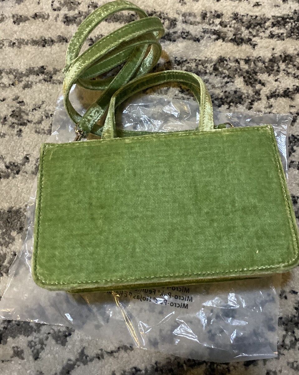 Puppets and Puppets Small Jeweled Cookie Bag In Green Puppets and Puppets Small Jeweled Cookie Bag In Green
