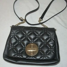 Kate Spade Black Leather Astor Court Naomi Cross Body Handbag