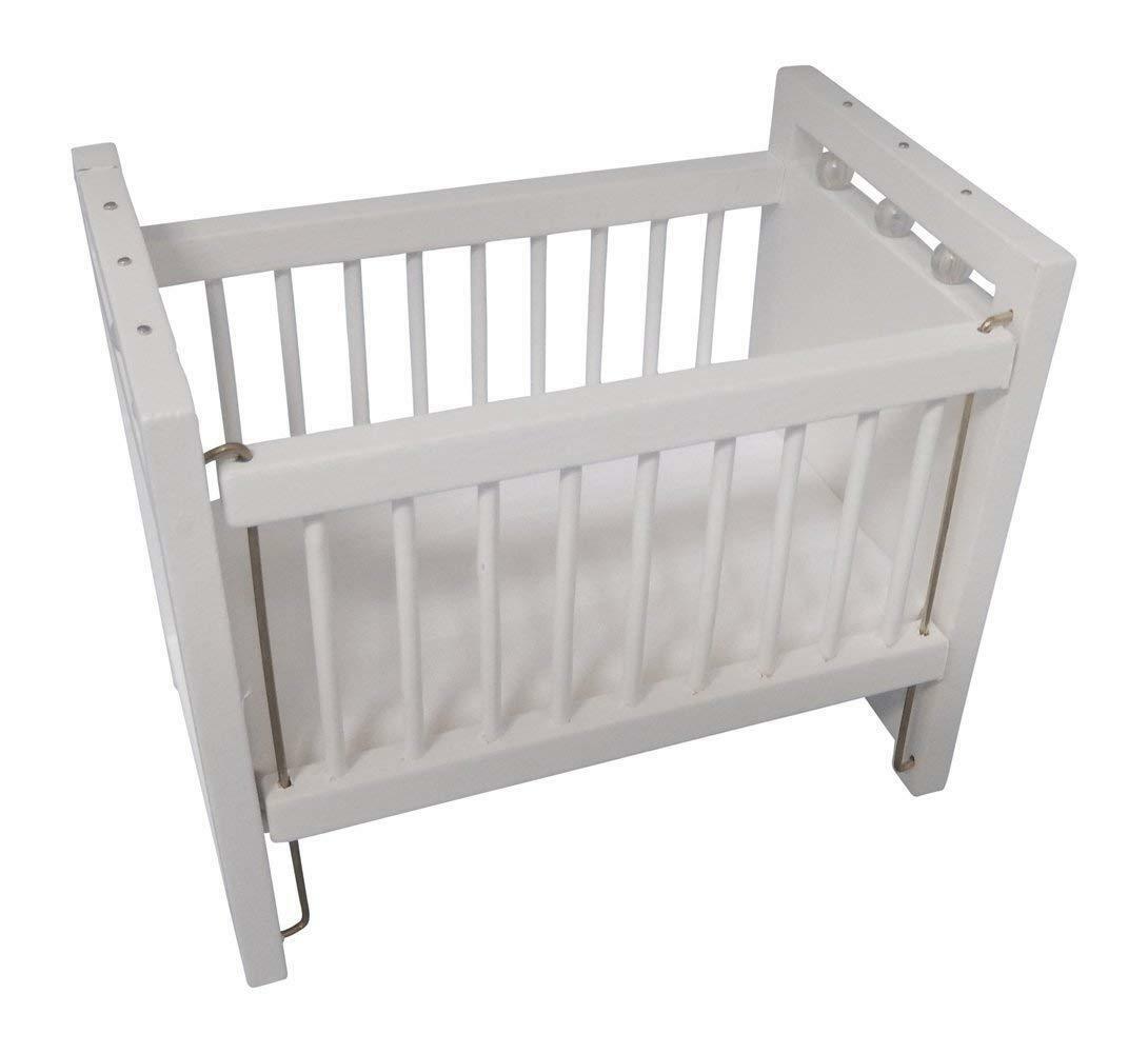 white dolls cot