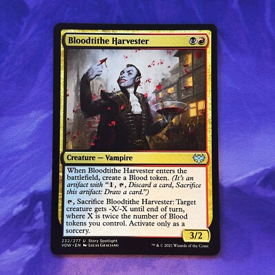 Bloodtithe Harvester 232 MTG Crimson VOW Commander VOC Vampire Edgar Markov Deck