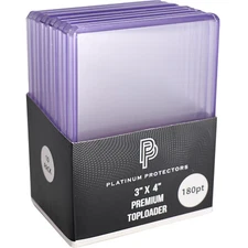 Platinum Protectors 180pt Toploaders Trading Card Sleeves Plastic Card Holders