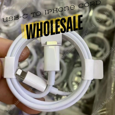 100X Lot Fast Charger USB C Type-C PD Cable For iPhone 14 13 12 11 Pro Max XR XS