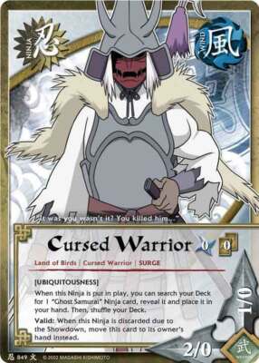 Ghost Samurai - N-849 - Common - 1st Edition - Foil Will of Fire Damaged - Narut