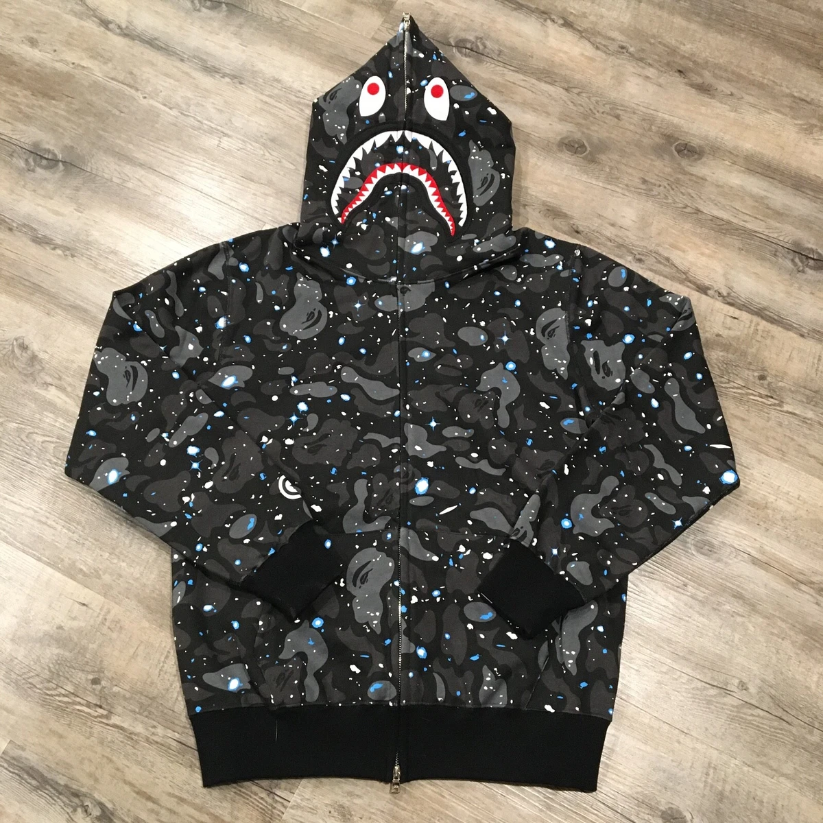 BAPE Shark Hoodie Space Camo S XL 2XL eBay