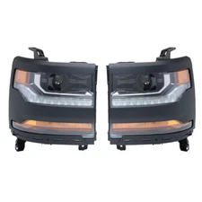 LABLT Headlights For 2016-2018 Chevy Silverado 1500 Right&Left HID/Xenon W/DRL