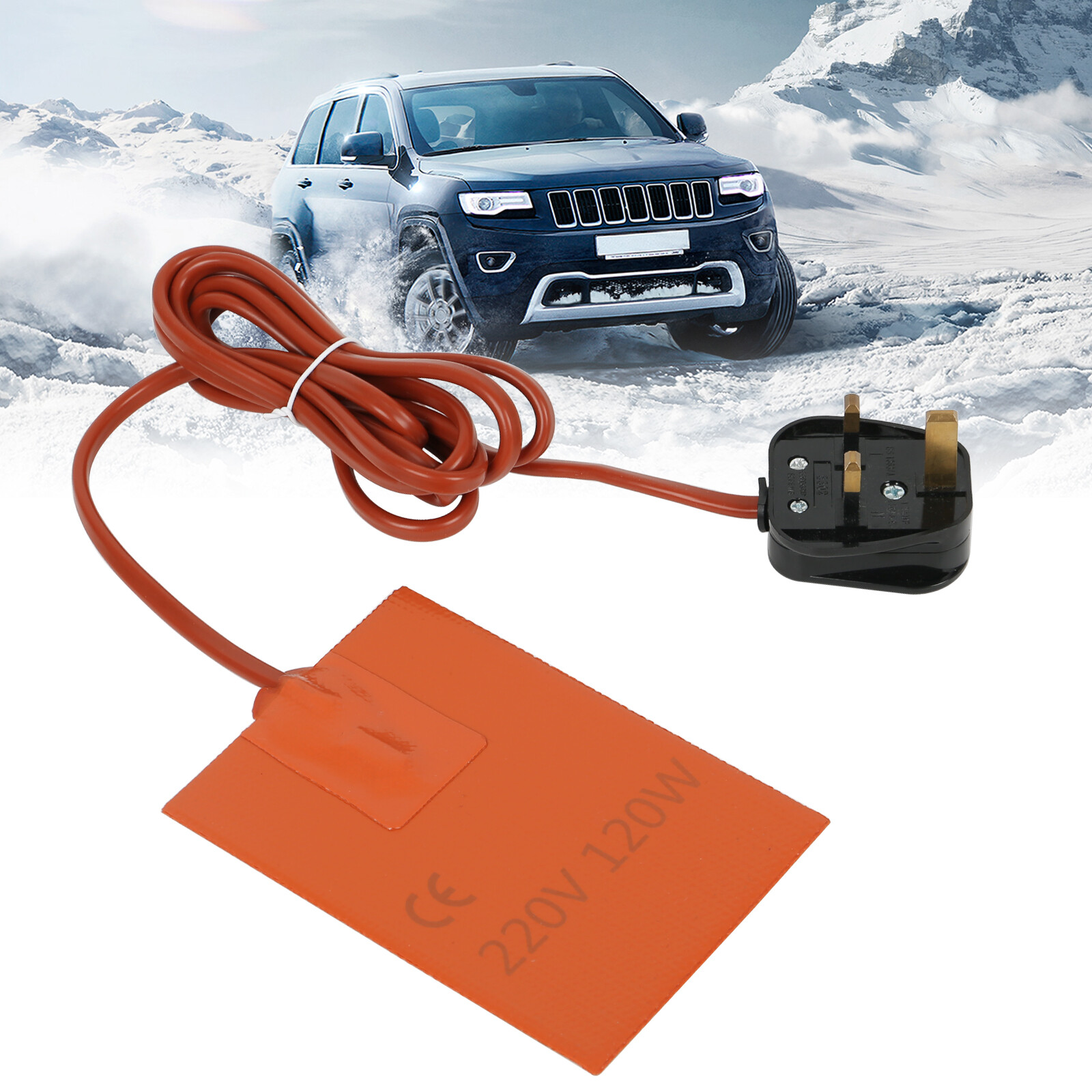 Engine Heater Oil Pan Tank Car SUV Start Pre Heater 120W 220V Silicon