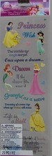 Disney Princess Cinderella Ariel Belle Aurora Phrases 21 Scrapbook Stickers