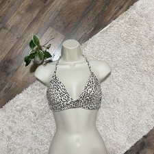 Victoria's Secret Large Leopard Print The Adjustable Halter Bralette Bikini Top