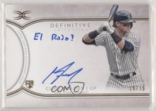 2018 Topps Definitive Collection Inscription 15/35 Clint Frazier Auto 6fs