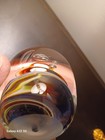 Vtg Rebecca R Stewart SIGNED Art Glass Paperweight 3 3/4" high Swirls & Bubbles — photo 8