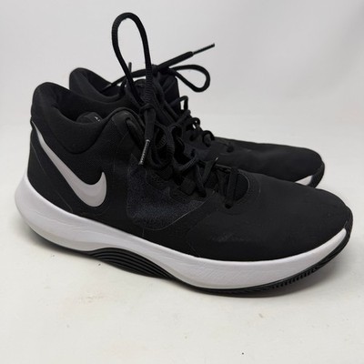 Nike Basketball Shoes Mens 7.5 Air Precision II Black Mid Top EUC AQ3521-001