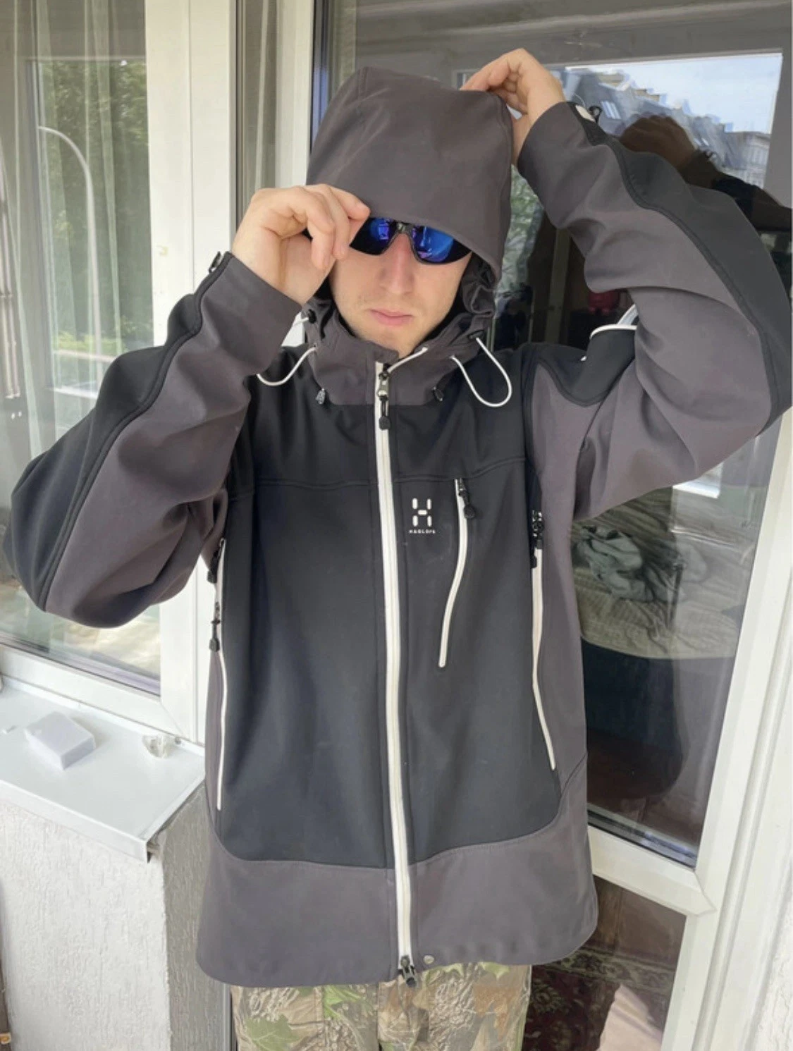 Haglöfs Gore Windstopper Softshell Jacket Size XL Recco Gorpcore Outdoor