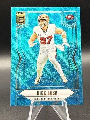 2025 Donruss Elite Football Nick Bosa Teal Matrix /499 San Francisco 49ers