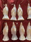 12 Vintage Mother Mary Baby Jesus pearlescent plastic Ornaments Made In Taiwan — photo 2