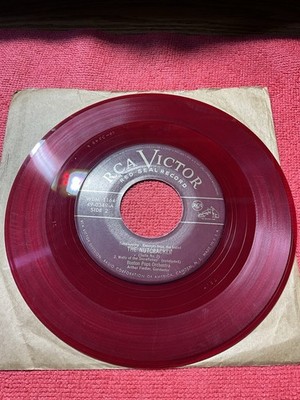 RCA Victor Red Seal Nutcracker Arthur Fiedler Boston Pops RED Vinyl 45 RPM