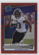 2020 Panini Donruss Optic Rated Rookies Red Prizm 71/99 Devin Duvernay #179 uw5