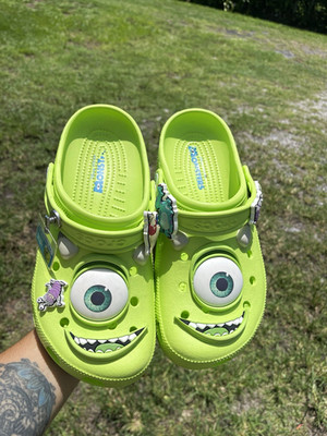 Crocs Monsters, Inc. Mike Wazowski Green Classic Clog n Kids US 8