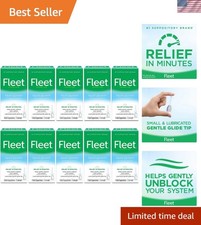 Liquid Glycerin Suppositories, 4 Count Pack of 10