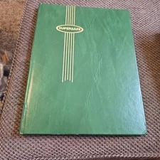 Supersafe Stamp Stockbook  16 White Pages Glassine Interleaves Green Cover W 4/8