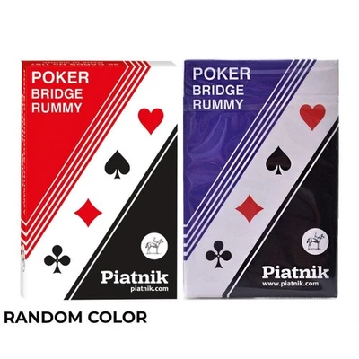 PIATNIK Jeux De Cartes Poker Bridge Rommé 1 Jeu, Rouge/Bleu, Aléatoire - Photo 1/4