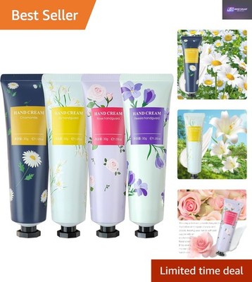 Luxuriöses Handcreme Geschenkset für Frauen - 4 nicht fettende Mini Feuchtigkeitscremes