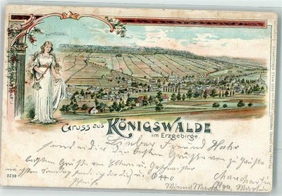 13496182 - 9309 Koenigswalde Koenigswalde lithograph Annaberg LKR 1903