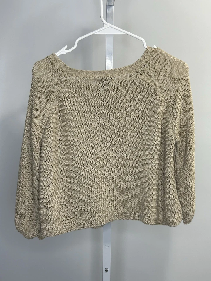 Женские укороченные бежевые на одной пуговице Carole Little размер PL. 4C - Изображение 2 из 4