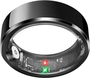 Smart Ring for Men, Fitness & Activity Tracker with Blood Pressure Black,Size10