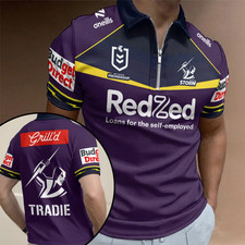 Melbourne Storm 2026 Zip Polo Shirt Melbourne Storm 2026 Zip Polo Shirt