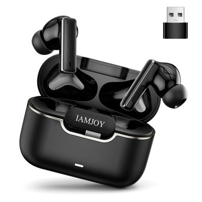 IAMJOY Gaming Earbuds, 20ms Low Latency, Active Noise Cancelling with 6 Black 