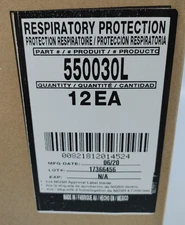 Case Of 12 Honeywell North 550030L Half-Face Respirator Large MASK ONLY