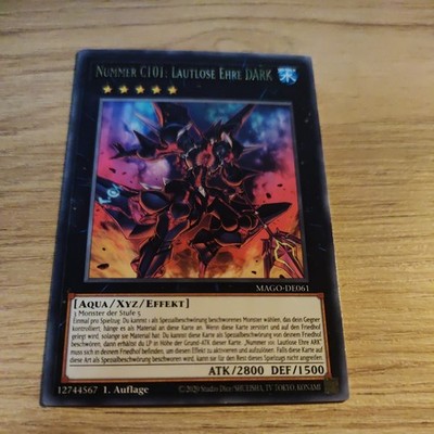 YuGiOh Nummer C101: Lautlose Ehre DARK MAGO-DE061 Rare NM 1st