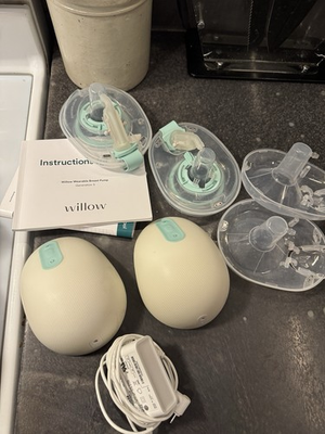 #ad Willow 3.0 Wearable Double Electric Breast Pump 24mm with Travel Case $115.00