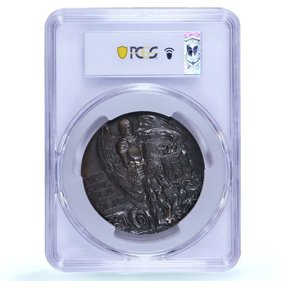 Germany Empire Helmuth von Moltke Knight Kienast-10 MS 62 PCGS bronze medal 1910 - Image 4 of 4