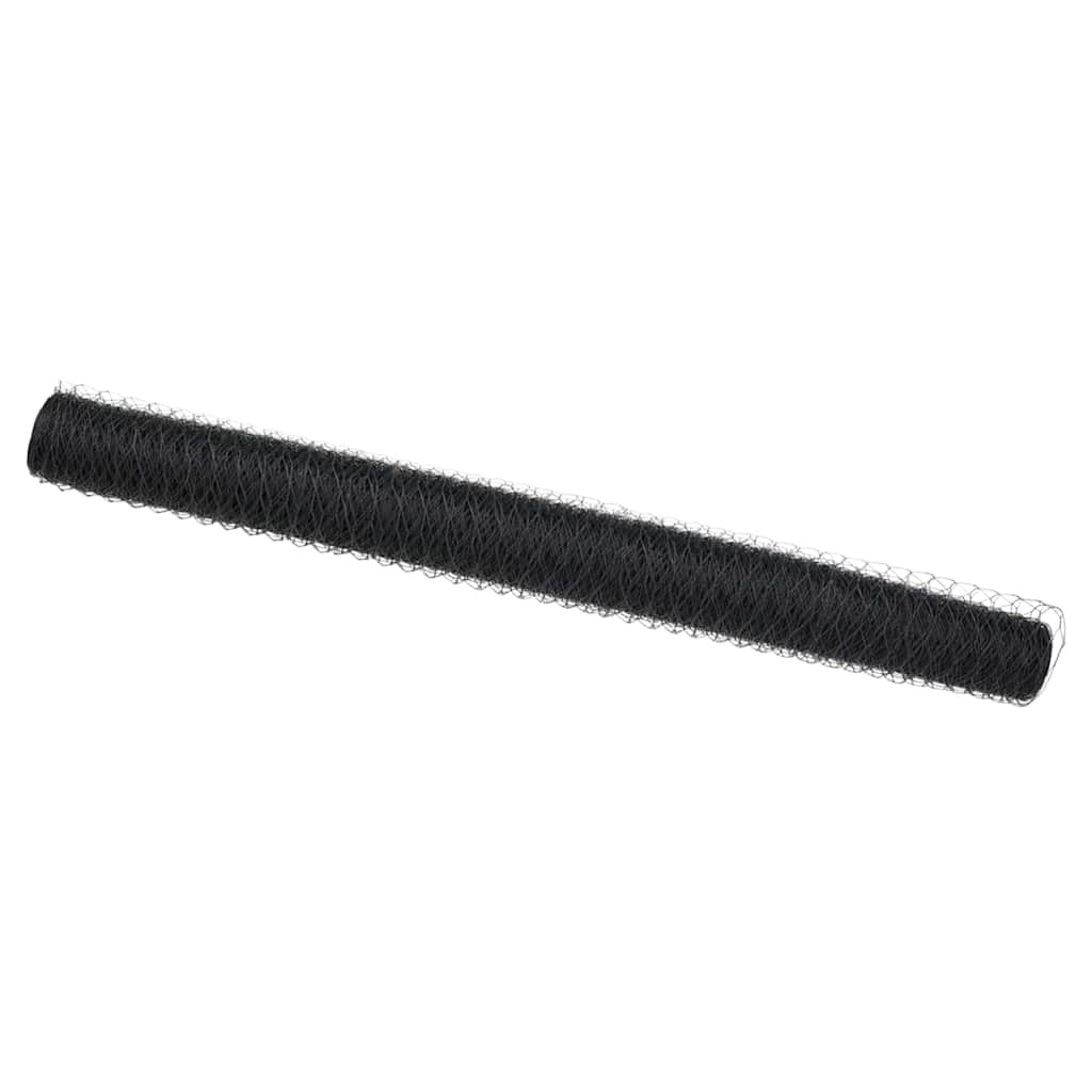 Offerta Rete Recinzione Esagonale 1x50m PVC Grigio - Risparmio e Durata - 2