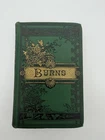 Antique Robert Burns Poetical Works Illustrated Green Gilt Hardcover