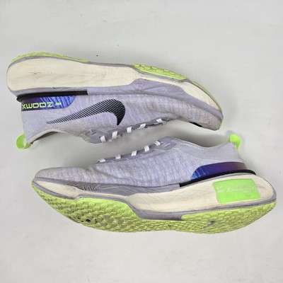 Nike Flyknit ZoomX Invincible Run 3 Women's 10 Men's 8.5 Purple Green DR2660-100