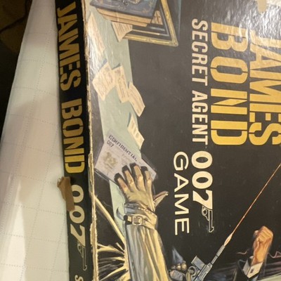Milton Bradley James Bond  Secret Agent 007 Board Game 1964  missing parts