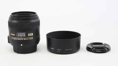 Nikon AF-S DX Micro Nikkor 40mm f/2.8 G Macro Autofocus APS-C Lens for F-Mount