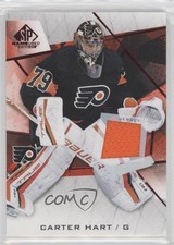 2021-22 Upper Deck SP Game Used Red Jerseys Carter Hart #89 0cv