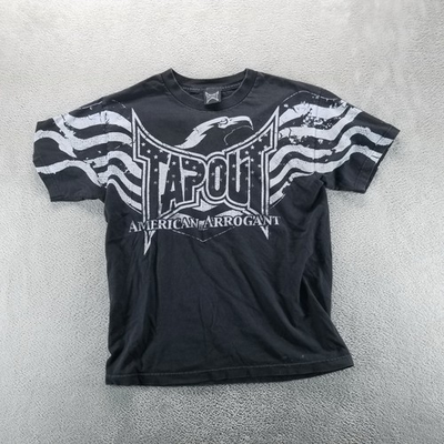 #ad #ad VTG Tapout Shirt Mens M Black American Arrogant Eagle UFC Grunge Combat $36.12