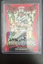 2025 Panini Certified - Immortals Joe Namath #IM-JNH Mirror Red /99