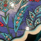 Vintage Made In Turkey 16th Century Iznik Designs Ceramic Trivet By Vetik Sanat — photo 3
