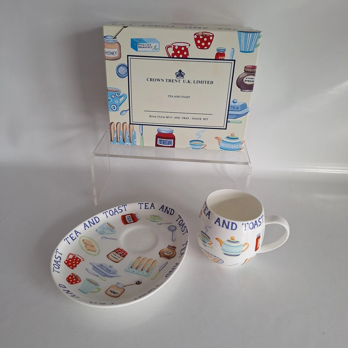 Tasses vintage Crown Trent China, tasses à café légumes-fruits, lot de