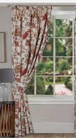 home curtains Kensington terracotta botanical pleat, new