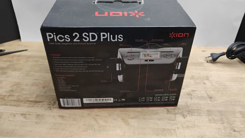 ION Audio PICS 2 SD Photo, Slide & Film Scanner 115V Complete NEW IN OPEN BOX - Image 4 of 4