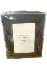 Warm & Cozy Sherpa to Sherpa Heated Electric Throw Blanket Black